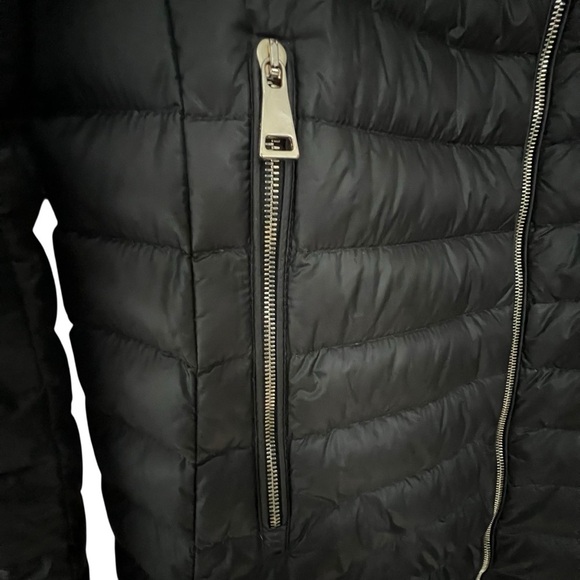 MONCLER Daurade Black Puffer Peplum Down Hooded Jacket Medium Size 2  AUTHENTIC - Picture 11 of 16